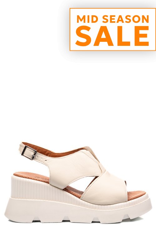 Sandale crem piele naturala ys7714