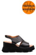 SANDALE NEGRE PIELE NATURALA YS7714