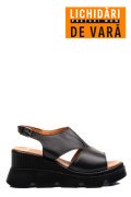 SANDALE NEGRE PIELE NATURALA YS7714