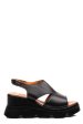 Sandale negre piele naturala ys7714