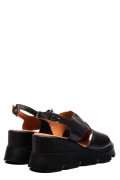 SANDALE NEGRE PIELE NATURALA YS7714