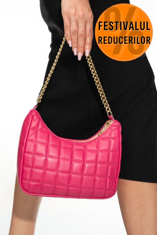 Geanta fuchsia piele naturala 7s77086