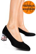 PANTOFI NEGRI TOC CARO PIELE NATURALA INOARSA MOSA