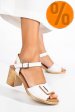 Sandale albe piele naturala 0s7756