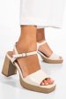 Sandale bej piele naturala 1495868