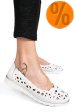 Espadrile albe piele naturala jspy5383