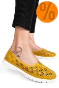 ESPADRILE GALBENE PIELE NATURALA JSPY3960