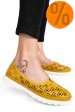 Espadrile galbene piele naturala jspy3960