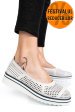 Espadrile albe piele naturala pspl2033