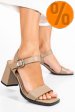 Sandale khaki piele naturala tspn6414