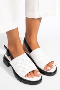 SANDALE ALBE PIELE NATURALA FSP001802