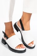SANDALE ALBE PIELE NATURALA FSP001802