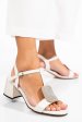 Sandale albe piele naturala tspn6415