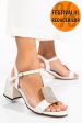 Sandale albe piele naturala tspn6415