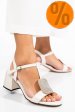 Sandale albe piele naturala tspn6415