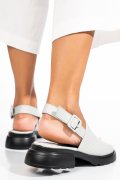 SANDALE GRI PIELE NATURALA FSP001802
