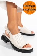 SANDALE BEJ PIELE NATURALA FSP001802