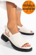 Sandale bej piele naturala fsp001802