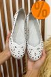 Espadrile albe piele naturala jspy5383