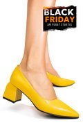 PANTOFI GALBENI PIELE NATURALA 5S77460