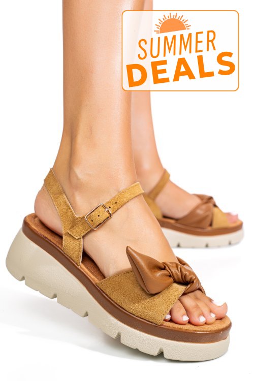 Sandale maro piele naturala 1s778234