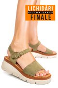 SANDALE KHAKI PIELE NATURALA INTOARSA 1S778360