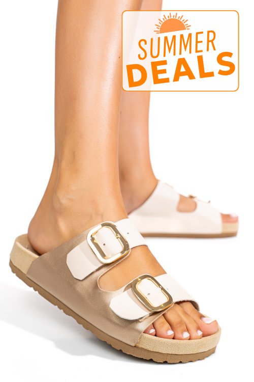 Papuci bej piele naturala es772051