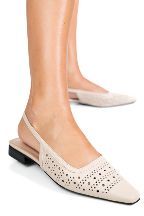 Sandale bej piele naturala sspn4010