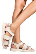 SANDALE BEJ PIELE NATURALA TSP6030
