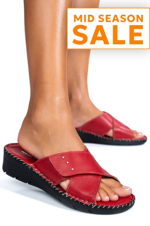 Papuci rosii piele naturala 2135352