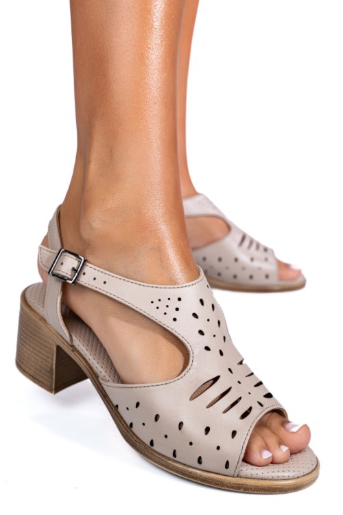 Sandale roz piele naturala 4s773