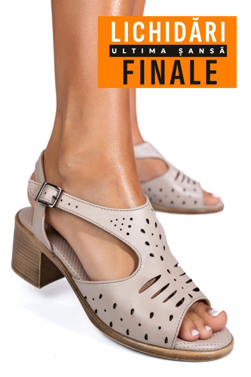Sandale roz piele naturala 4s773