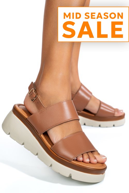 Sandale maro piele naturala 1s778362
