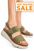SANDALE KHAKI PIELE NATURALA INTOARSA 1S778362