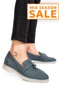 MOCASINI ALBASTRI PIELE NATURALA INTOARSA 4S7755