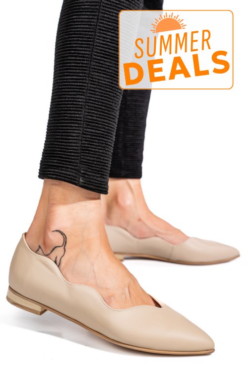Balerini nude piele naturala 3s7718