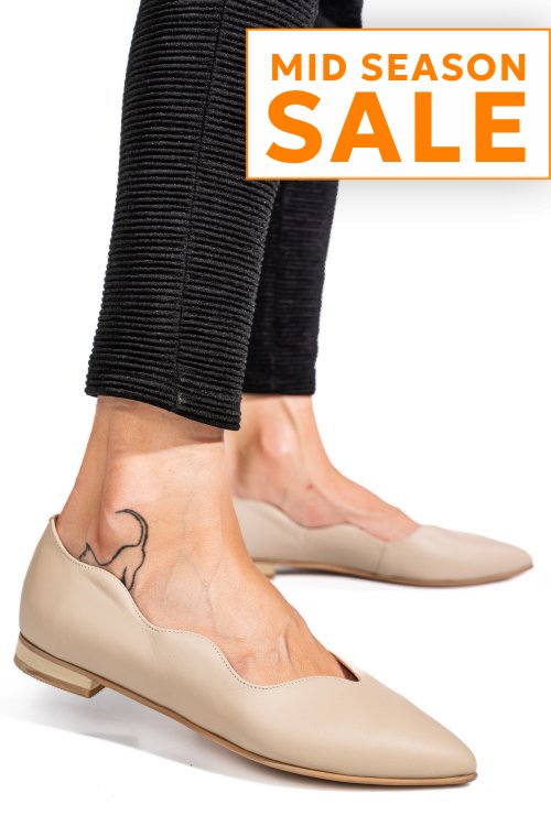 Balerini nude piele naturala 3s7718