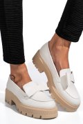 MOCASINI ALBI PIELE NATURALA 2S77115