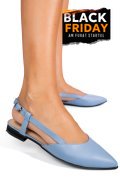 BALERINI ALBASTRI PIELE NATURALA 3S7725