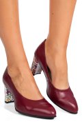 PANTOFI VISINIU FLORAL PIELE NATURALA 1S77700
