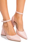 PANTOFI ROZ PIELE NATURALA 5S77080