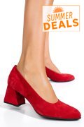 PANTOFI ROSII PIELE NATURALA INTOARSA 5S77006