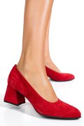 PANTOFI ROSII PIELE NATURALA INTOARSA 5S77006