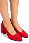 PANTOFI ROSII PIELE NATURALA INTOARSA 5S77006