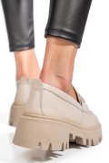 MOCASINI CREM PIELE NATURALA IPCBM022B