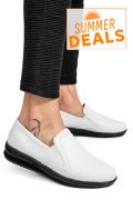 MOCASINI ALBI PIELE NATURALA 3PC01MM