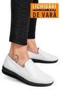MOCASINI ALBI PIELE NATURALA 3PC01MM