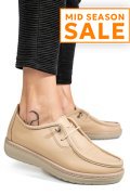 MOCASINI BEJ PIELE NATURALA 1PC960