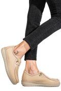 MOCASINI BEJ PIELE NATURALA 1PC960