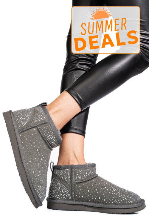 Cizme gri piele naturala 0s77954